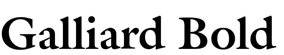 Galliard Bold BT Font Download Free
